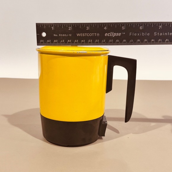 Vintage Valiant Yellow Hot Pot Electric No 2213011 No 15/2306 Retro Works EUC - Picture 6 of 9